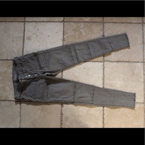 AE Super Stretch Army Green Jeggings